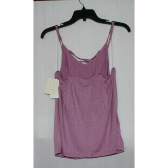 Rebellious One Women's Junior Misses Tank top Color Light Mauve Size S - Picture 2 of 2